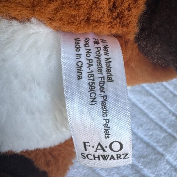 FAO Schwarz Adopt A Pet Red Fox Plush Retired Floppy Woodland Animals HTF 18” - Picture 6 of 8